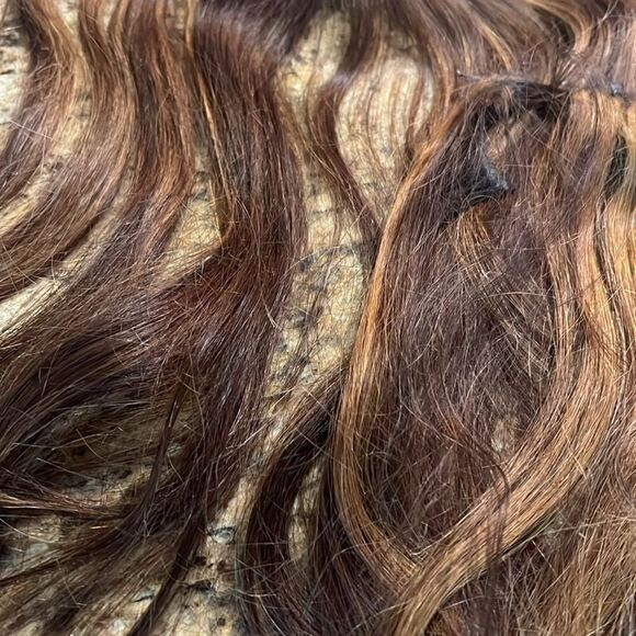 3 Rows Hand Tied Weft Hair - (2) 18” length & (1) 16” length - Picture 4 of 10